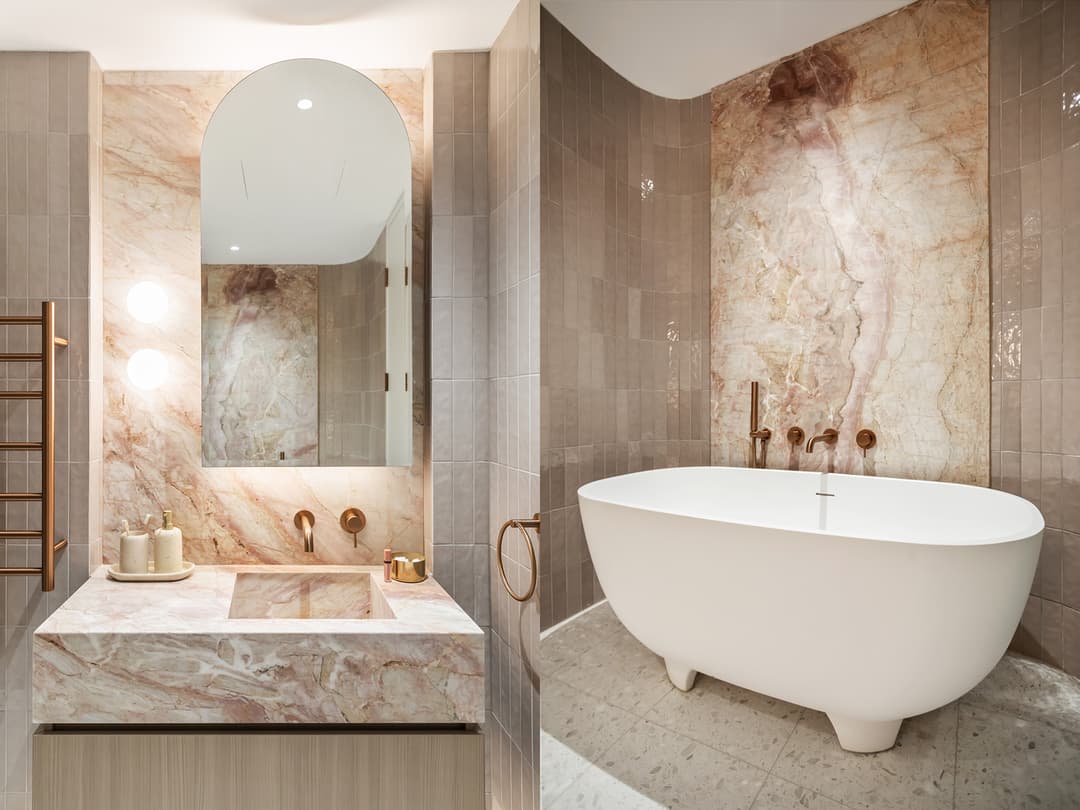 Professional internal caulking services - modern bathroom