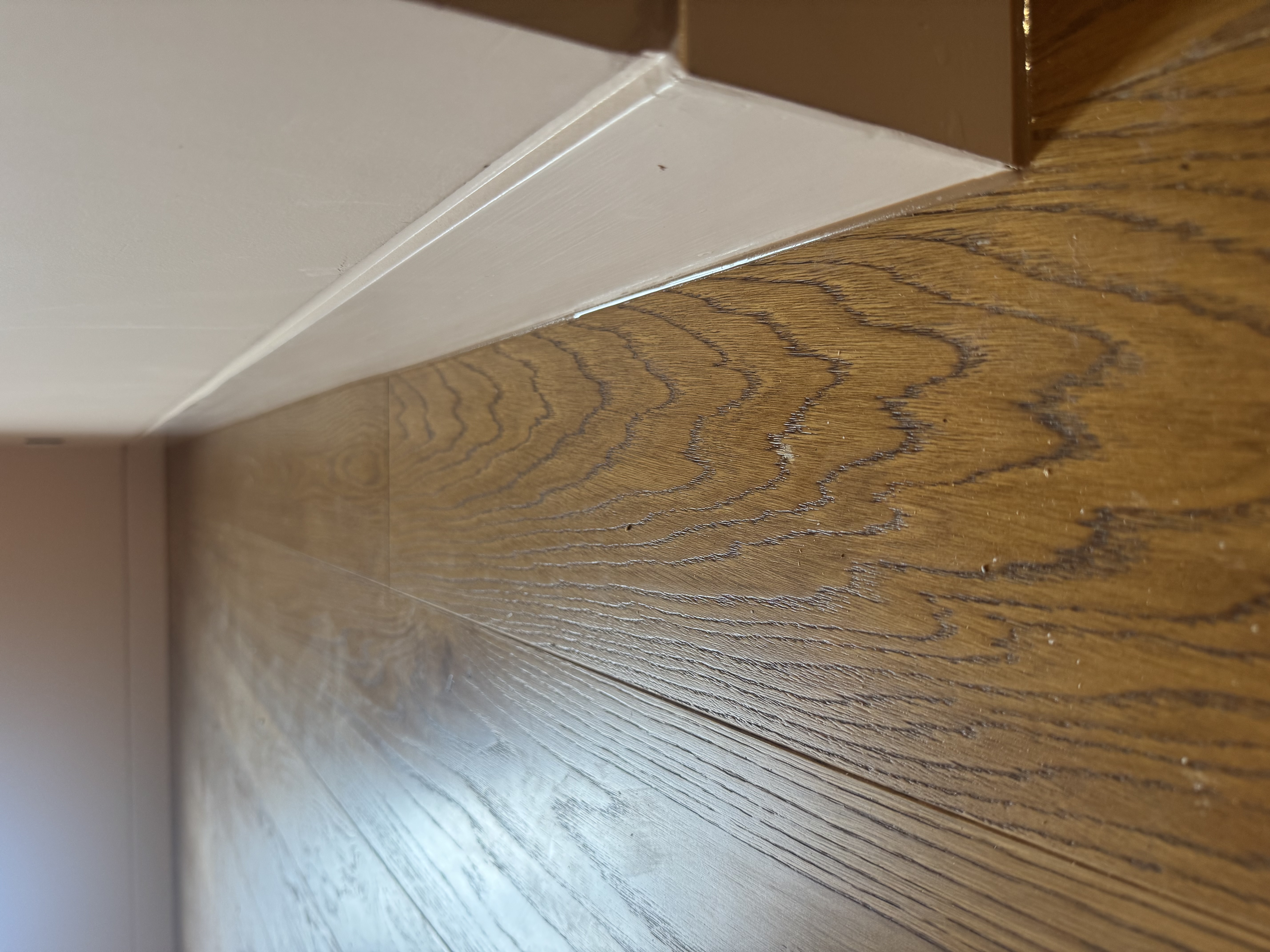 Detailed timber and wood caulking sealant application in Mosman bathroom